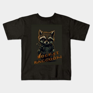 cute Rocket Raccoon Kids T-Shirt